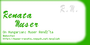 renata muser business card